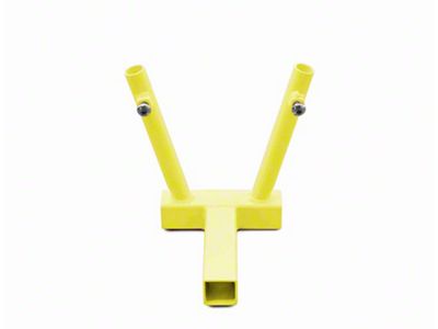 Steinjager Hitch Mounted Dual Flag Holder; Lemon Peel (18-25 Jeep Wrangler JL)