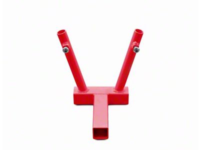 Steinjager Hitch Mounted Dual Flag Holder; Red Baron (18-25 Jeep Wrangler JL)