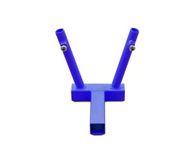 Steinjager Hitch Mounted Dual Flag Holder; Southwest Blue (18-25 Jeep Wrangler JL)