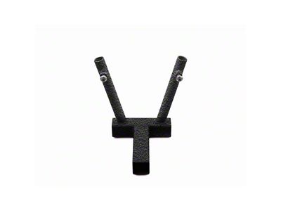 Steinjager Hitch Mounted Dual Flag Holder; Texturized Black (18-25 Jeep Wrangler JL)