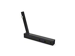 Steinjager Hitch Mounted Single Flag Holder; Black (18-24 Jeep Wrangler JL)