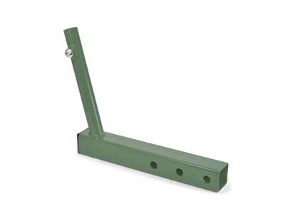 Steinjager Hitch Mounted Single Flag Holder; Locas Green (18-25 Jeep Wrangler JL)