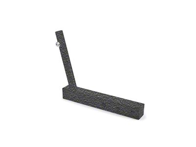 Steinjager Hitch Mounted Single Flag Holder; Texturized Black (18-25 Jeep Wrangler JL)
