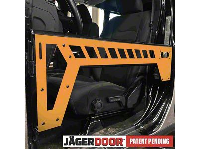 Steinjager JagerDoor Front Trail Doors; Fluorescent Orange (18-25 Jeep Wrangler JL)