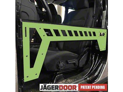 Steinjager JagerDoor Front Trail Doors; Gecko Green (18-25 Jeep Wrangler JL)