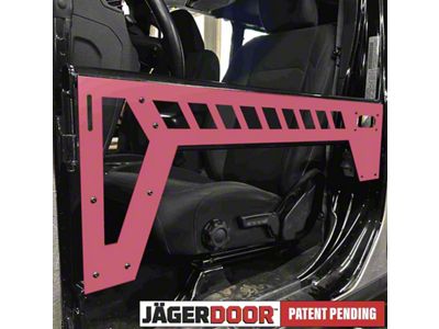 Steinjager JagerDoor Front Trail Doors; Hot Pink (18-25 Jeep Wrangler JL)