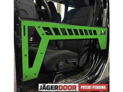 Steinjager JagerDoor Front Trail Doors; Neon Green (18-25 Jeep Wrangler JL)