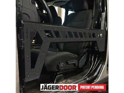 Steinjager JagerDoor Front Trail Doors; Texturized Black (18-25 Jeep Wrangler JL)