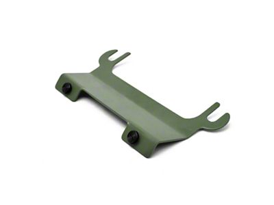 Steinjager License Plate Relocation Bracket for Steinjager Tube Bumper with Roller Fairlead; Locas Green (07-18 Jeep Wrangler JK)