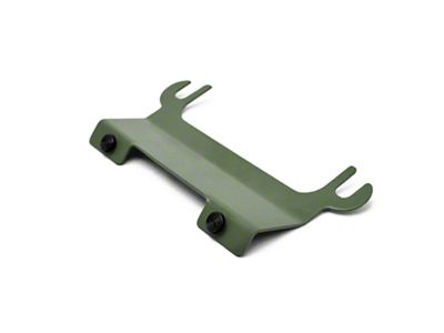 Steinjager License Plate Relocation Kit for Steinjager Tubular Bumper with Hawse Fairlead; Locas Green (07-18 Jeep Wrangler JK)