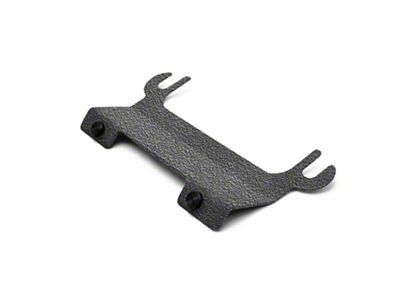 Steinjager License Plate Relocation Kit for Steinjager Tubular Bumper with Hawse Fairlead; Texturized Black (07-18 Jeep Wrangler JK)