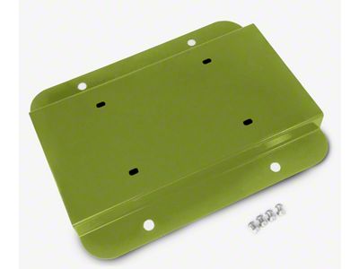 Steinjager License Plate Relocation Kit; Gecko Green (07-18 Jeep Wrangler JK)