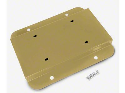 Steinjager License Plate Relocation Kit; Military Beige (07-18 Jeep Wrangler JK)
