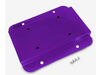Steinjager License Plate Relocation Kit; Sinbad Purple (07-18 Jeep Wrangler JK)
