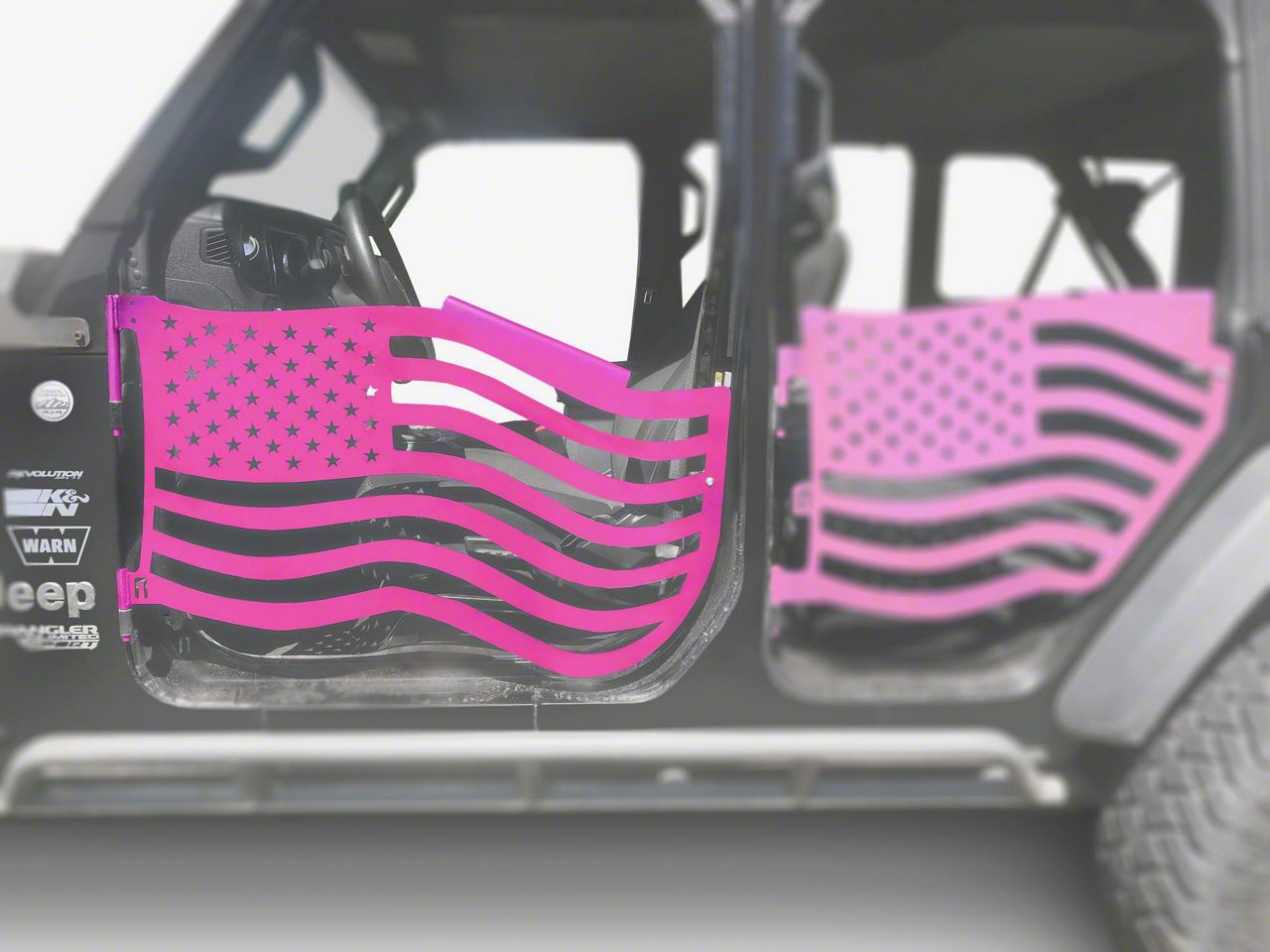 Steinjager Jeep Wrangler Premium American Flag Front Trail