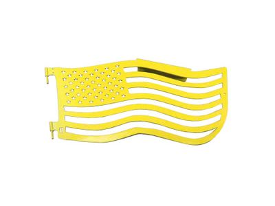 Steinjager Premium American Flag Front Trail Doors; Lemon Peel (97-06 Jeep Wrangler TJ)