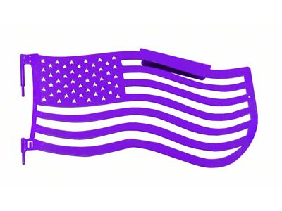 Steinjager Premium American Flag Front Trail Doors; Sinbad Purple (07-18 Jeep Wrangler JK)