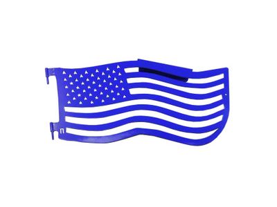 Steinjager Premium American Flag Front Trail Doors; Southwest Blue (97-06 Jeep Wrangler TJ)