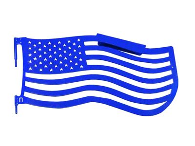 Steinjager Premium American Flag Front Trail Doors; Southwest Blue (07-18 Jeep Wrangler JK)