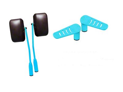 Steinjager Premium Mirror and Foot Peg Kit; Playboy Blue (18-25 Jeep Wrangler JL)