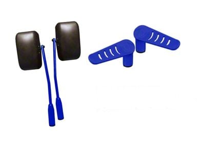 Steinjager Premium Mirror and Foot Peg Kit; Southwest Blue (18-25 Jeep Wrangler JL)