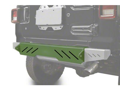 Steinjager Rear Bumper with D-Ring Mounts; Locas Green (18-25 Jeep Wrangler JL)