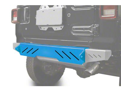 Steinjager Rear Bumper with D-Ring Mounts; Playboy Blue (18-25 Jeep Wrangler JL)