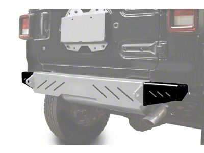 Steinjager Rear Bumper End Caps; Bare Metal (18-25 Jeep Wrangler JL)