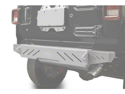 Steinjager Rear Bumper End Caps; Gray Hammertone (18-25 Jeep Wrangler JL)