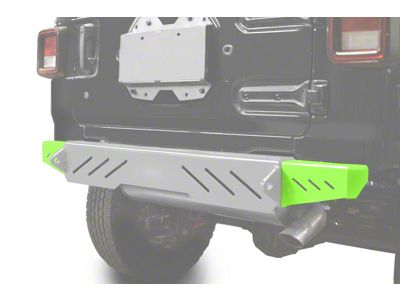 Steinjager Rear Bumper End Caps; Neon Green (18-25 Jeep Wrangler JL)
