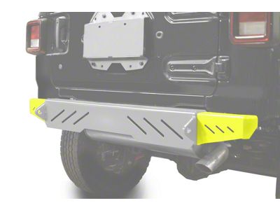 Steinjager Rear Bumper End Caps; Neon Yellow (18-25 Jeep Wrangler JL)