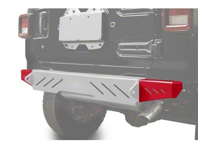 Steinjager Rear Bumper End Caps; Red Baron (18-25 Jeep Wrangler JL)