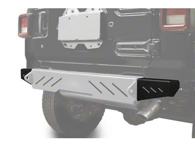 Steinjager Rear Bumper End Caps; Texturized Black (18-25 Jeep Wrangler JL)