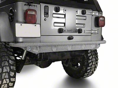 Steinjager Rear Bumper; Gray Hammertone (97-06 Jeep Wrangler TJ)