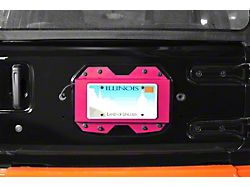 Steinjager Rear License Plate Relocator; Hot Pink (18-25 Jeep Wrangler JL)