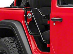 Steinjager Rear Trail Tube Doors; Black (18-24 Jeep Wrangler JL 4-Door)