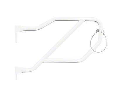 Steinjager Rear Trail Tube Doors; Cloud White (18-25 Jeep Wrangler JL 4-Door)