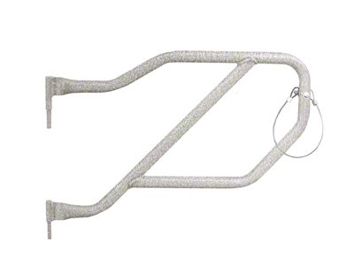 Steinjager Rear Trail Tube Doors; Gray Hammertone (18-25 Jeep Wrangler JL 4-Door)