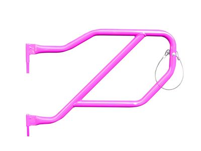 Steinjager Rear Trail Tube Doors; Hot Pink (18-25 Jeep Wrangler JL 4-Door)