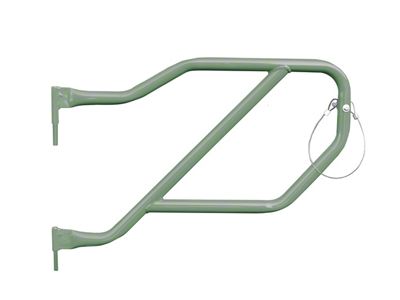 Steinjager Rear Trail Tube Doors; Locas Green (18-25 Jeep Wrangler JL 4-Door)