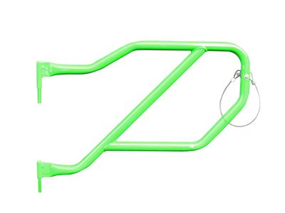Steinjager Rear Trail Tube Doors; Neon Green (18-25 Jeep Wrangler JL 4-Door)