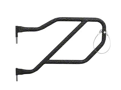 Steinjager Rear Trail Tube Doors; Texturized Black (18-25 Jeep Wrangler JL 4-Door)