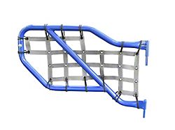 Steinjager Rear Tube Door Cargo Net Covers; Gray (18-26 Jeep Wrangler JL 4-Door)