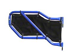 Steinjager Rear Tube Door Mesh Covers; Black (18-25 Jeep Wrangler JL 4-Door)