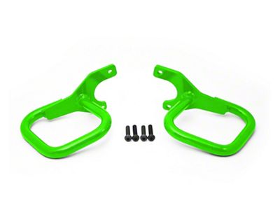 Steinjager Rigid Wire Form Front Grab Handles; Neon Green (97-06 Jeep Wrangler TJ)
