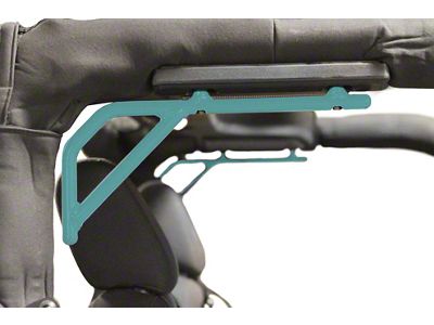 Steinjager Rigid Wire Form Rear Grab Handles; Tiffany Blue (07-18 Jeep Wrangler JK 2-Door)