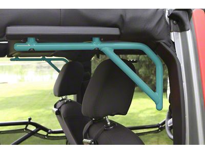 Steinjager Rigid Wire Form Rear Grab Handles; Tiffany Blue (07-18 Jeep Wrangler JK 4-Door)