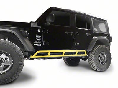 Steinjager Rock Sliders; Lemon Peel (18-25 Jeep Wrangler JL 4-Door)