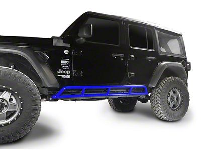 Steinjager Rock Sliders; Southwest Blue (18-25 Jeep Wrangler JL 4-Door)