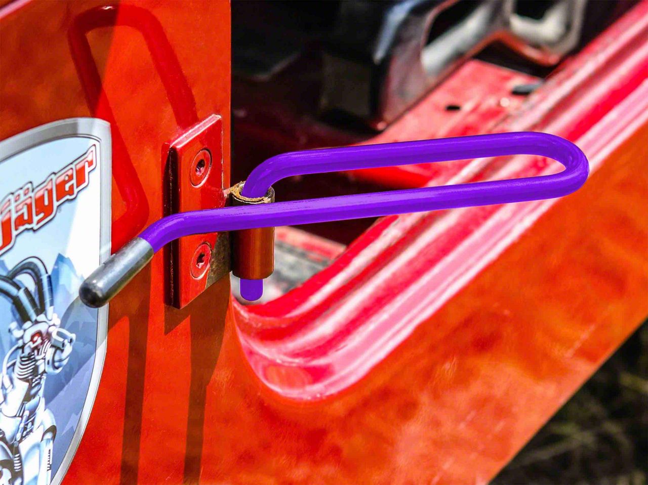 Steinjager Jeep Wrangler Stationary Foot Pegs; Sinbad Purple J0045944